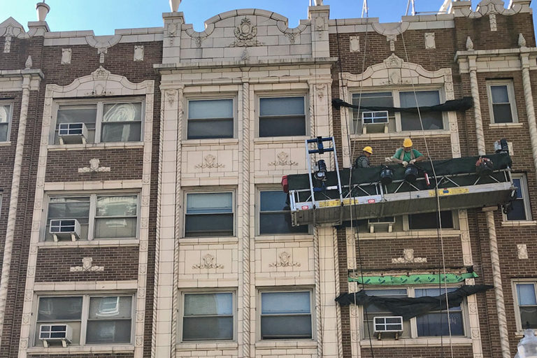 Chicago, IL | Parapet | Lintel | Repair | Replacement | Caulking | Tuckpointing | Apartments | Condominiums |  Caulking Nashville | Caulking Indianapolis | Caulking Milwaukee | Pittsburgh | Contractor | Professional | Concrete | Balcony Restoration | Balcony Repair |